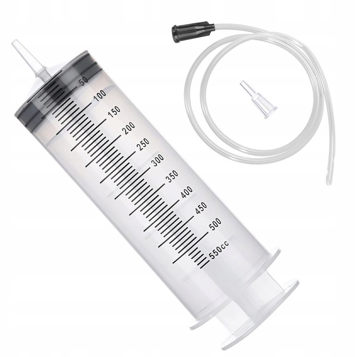 Seringa mare 500ml cu furtun 1m pentru evacuarea uleiului si fluidelor, utilizare universala