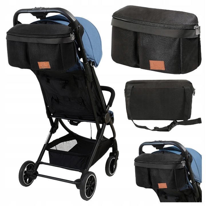 Organizator pentru carucior, neagra, 33x7,5x16cm, multifunctionala