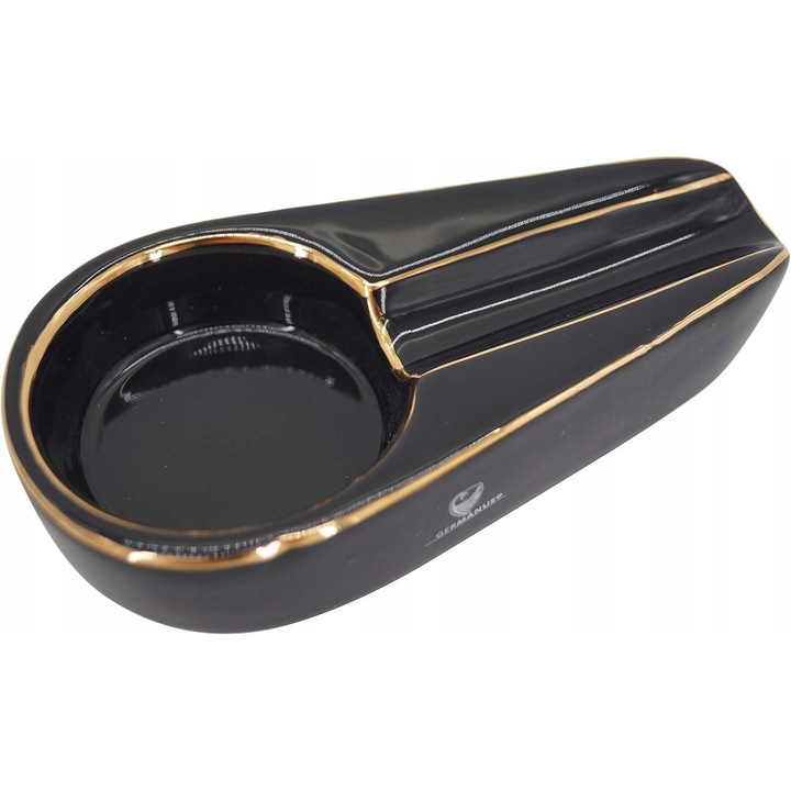 Scrumiera ceramica Germanus, neagra