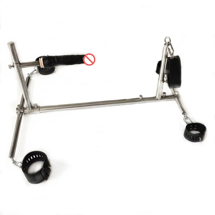 BDSM bilincs keret, állítható, rozsdamentes acél szerkezet