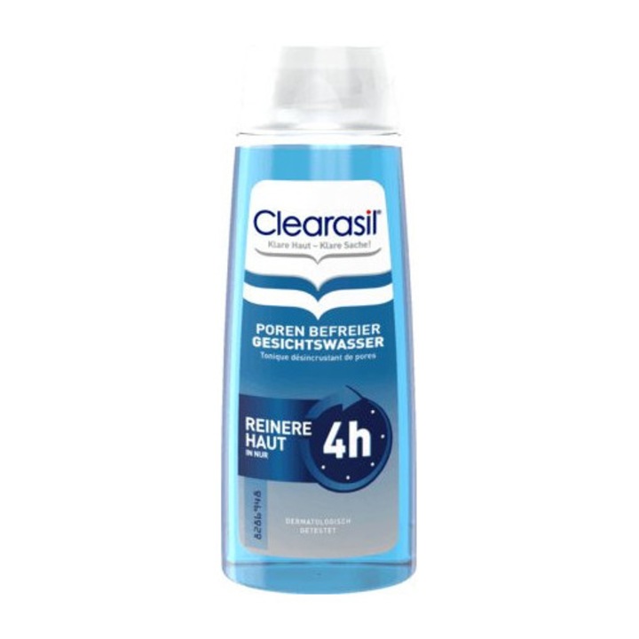 Tonic de curatare Clearasil 200ml, actiune rapida, pentru pori, anti-bacterian