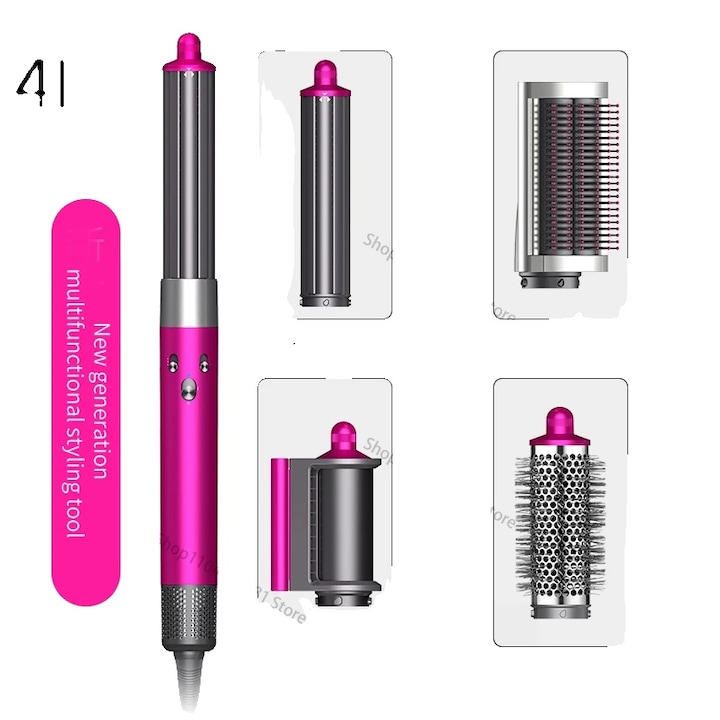 Perie de par electrica 4IN1, auto oprire, design compact, 1300W, 160°C