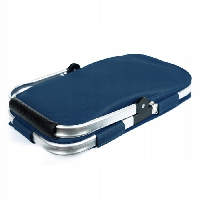 Cos termic pliabil pentru picnic, albastru, 40x21x22cm