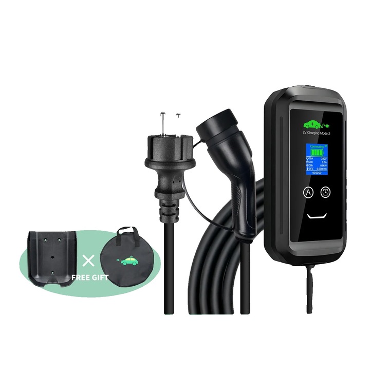 Incarcator EV, 3.6 kW, conectivitate aplicatie inteligenta, Tip 2, 5m, 11x34cm
