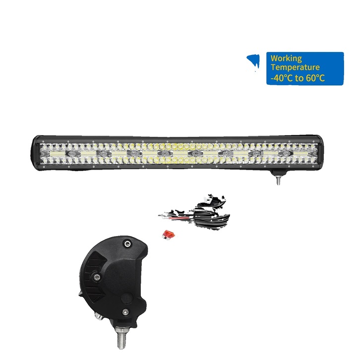 Proiector LED, 1x108W cu fir, design waterproof, 10800 lumeni, 6000K