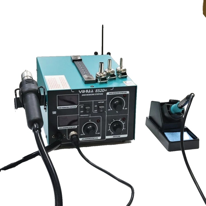 Statie de rework, temperatura ajustabila, display digital, verde, 700W