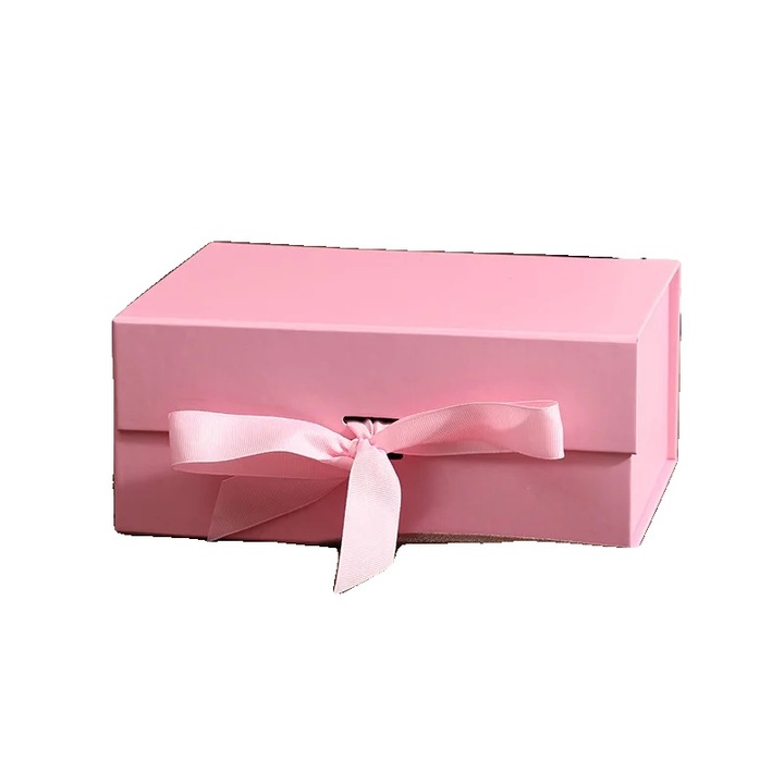 Cutie de cadou, inchidere magnetica, roz, 24x18.5x10.5 cm