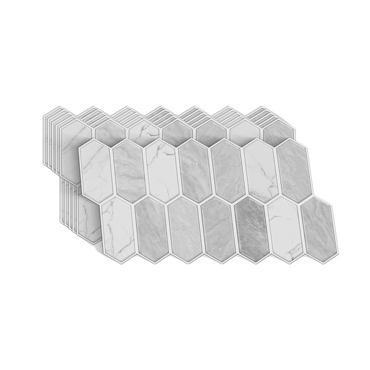 Set Stickere Decorative, Alien Art, Aplicare Usoara, 30CMx15CM, 24 bucati