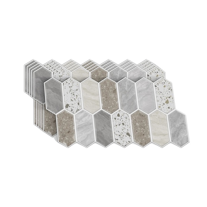 Stickere decorative, Alien Art, aplicare usoara, 30x15cm, set 12 bucati