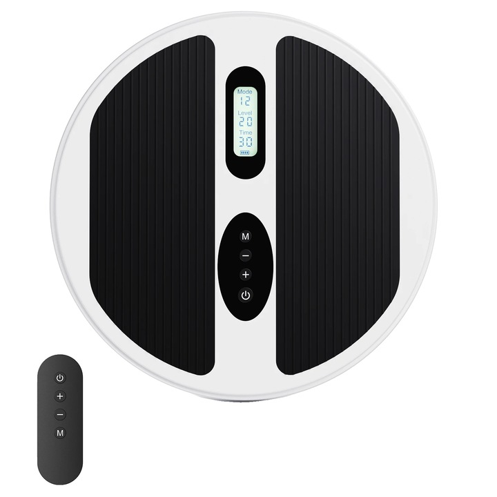 Масажор за крака, преносим дизайн, 12 режима на масаж, бял