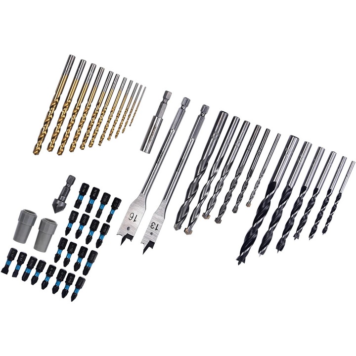 Erbauer 50 darabos fúrókészlet