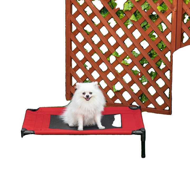 Culcus pentru animale, 76x61x18cm, material nylon, design ventilat, utilizare interioara si exterioara