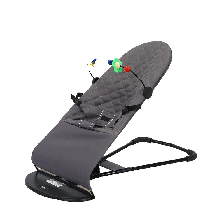 Balansoar bebelusi, design compact, calitate durabila, gri, 56x78x40cm