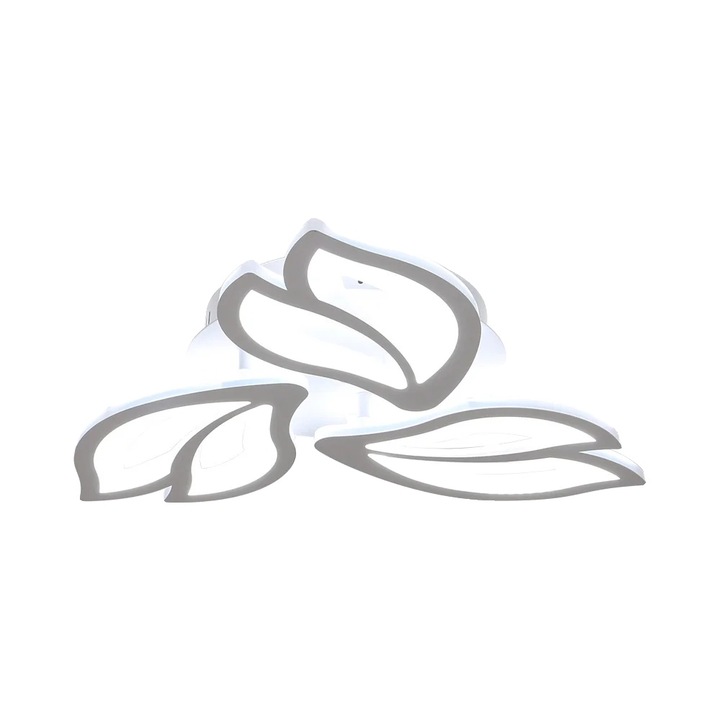 Aplica plafoniera, design modern petala, iluminare puternica, alb rece 6500K, M