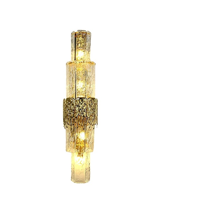 Aplica de perete, design din cristal, iluminare LED, auriu, 220V, 2000-82000 lumeni
