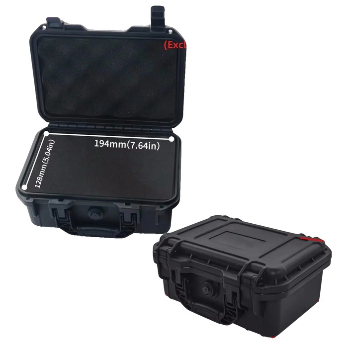 Szerszámosláda, vízálló kivitel, ütésvédelem, 216x165x95mm