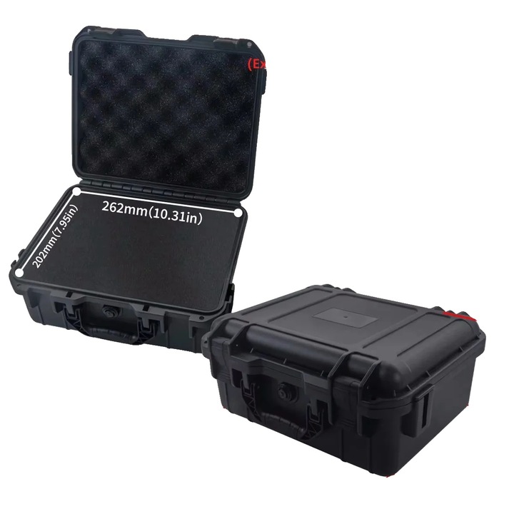 Szerszámosláda, vízálló kivitel, ütésvédelem, 290x243x130mm