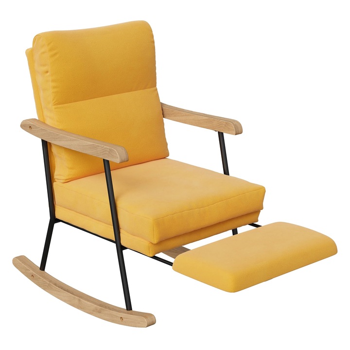 Scaun de leagan, suport ergonomic, design minimalist modular, cu suport pentru picioare, 30x45cm