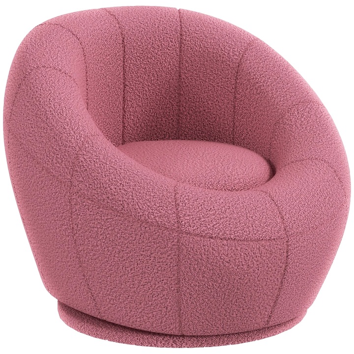 Forgatható fotel, 60x56x48cm, 120 kg-ig terhelhető, teddy fleece design, összeszerelés nem szükséges