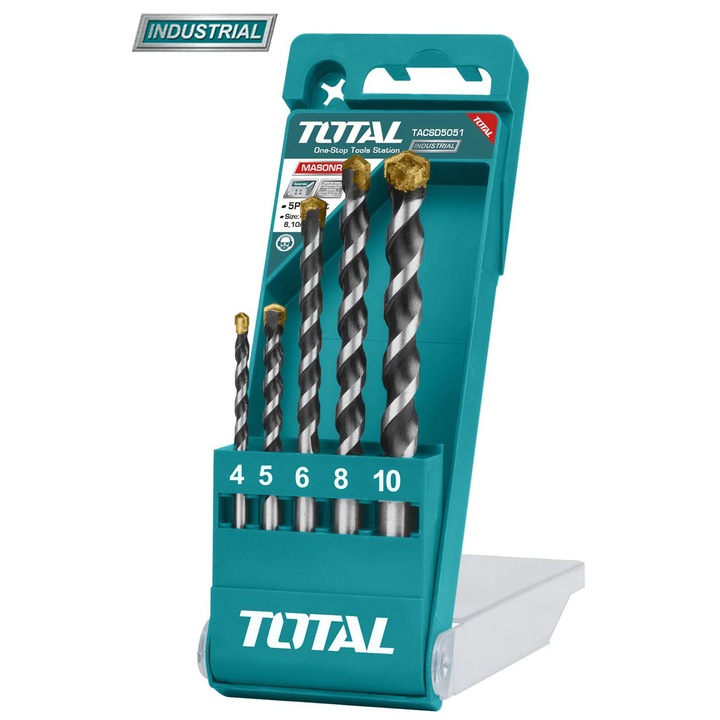 Set burghie pentru beton: 5 buc (INDUSTRIAL) TOTAL