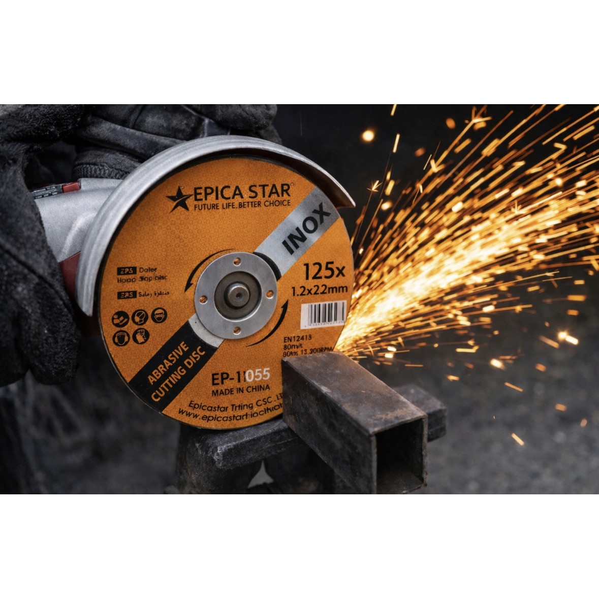 Fém/inox vágótárcsa flexhez 125 x 1.2 x 22 mm, 12200 RPM - eMAG.hu