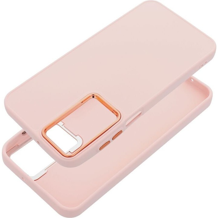 Husa telefon pentru Xiaomi Redmi A5, roz pudra, dimensiuni 171,7x77,8x8,26cm, set de protectie cu margini intarite