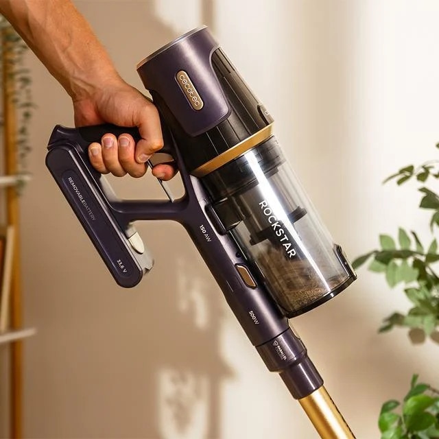 Aspirator vertical Cecotec Conga Rockstar RS70 Pet Flex, 500W, 150 AW, 33, 6 V, Acumulator 2500 mAh, Autonomie 65min