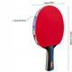 Set palete tenis de masa, 2 palete, 3 mingi, plasa retractabila, 180g, multicolor