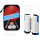 Set palete tenis de masa, 2 palete, 3 mingi, plasa retractabila, 180g, multicolor