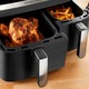 Friteuza Tefal EY9018 Dual Easy Fry, 5,2/3,1 l, 2 sertare, neagră