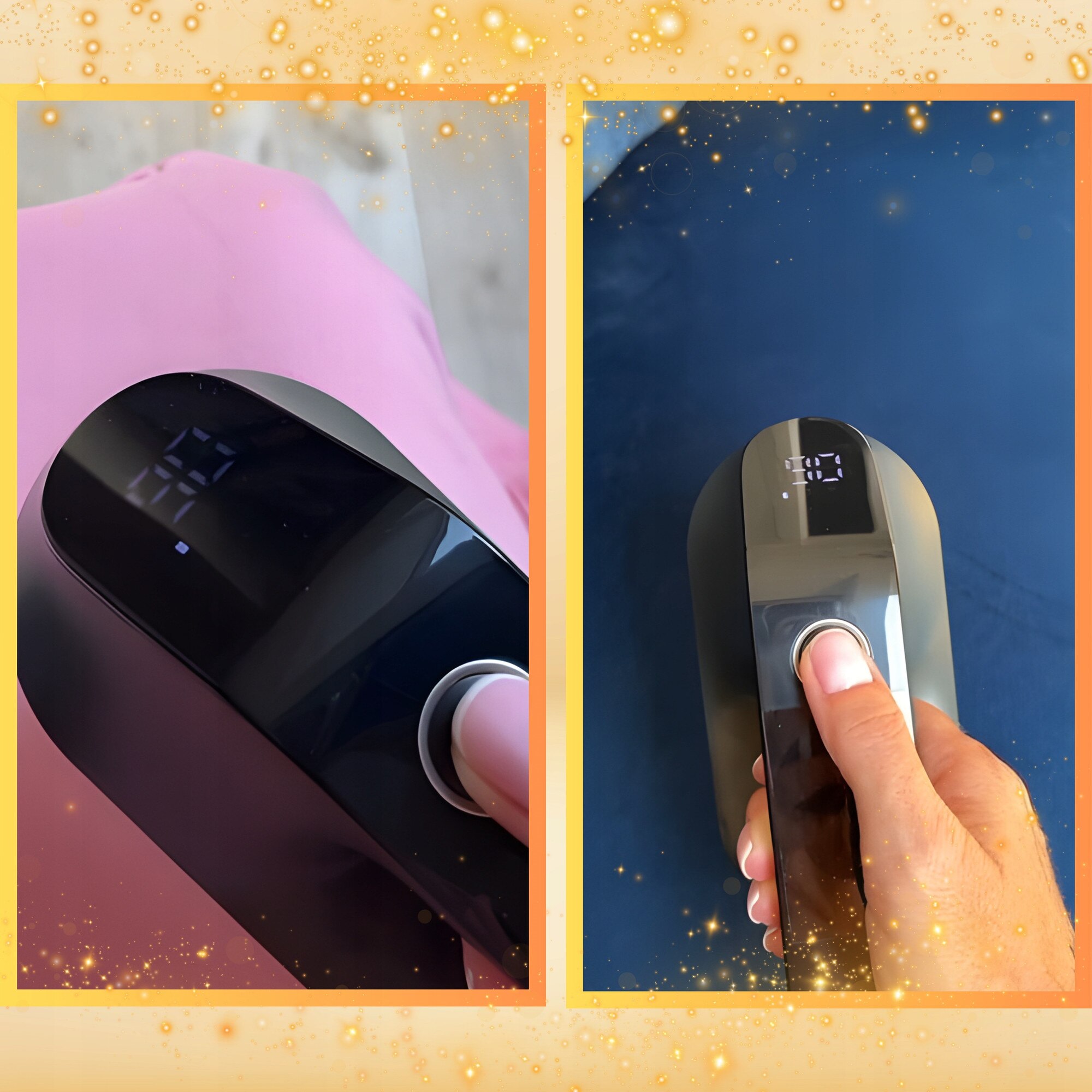Aparat de curatat scame AD, cu display, 3 niveluri de putere, negru