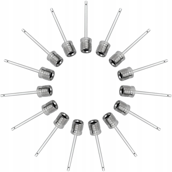 15 darab rozsdamentes acél tűszelep labdapumpához, ezüst színű, 38 mm