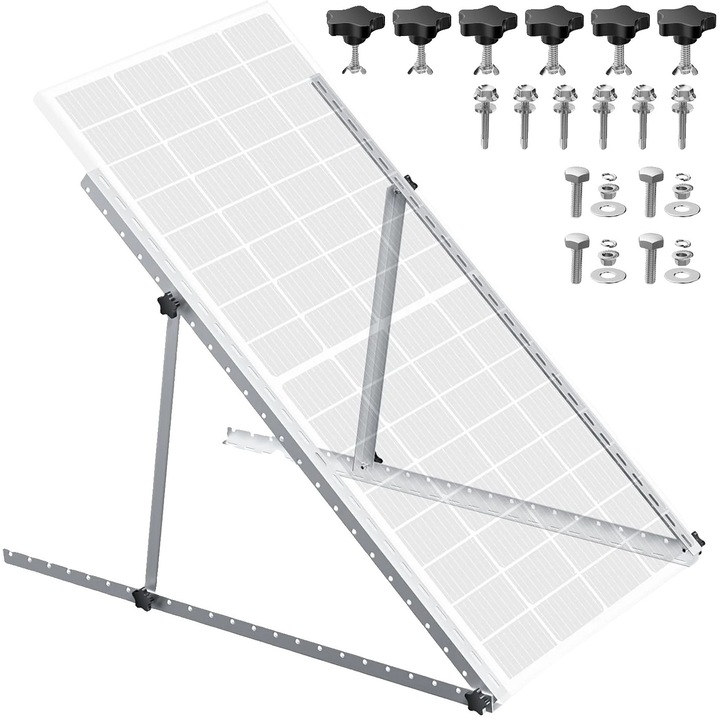 Suport panou solar, unghi ajustabil, utilizare multipurpose, set 45 IN 1, dimensiuni compacte