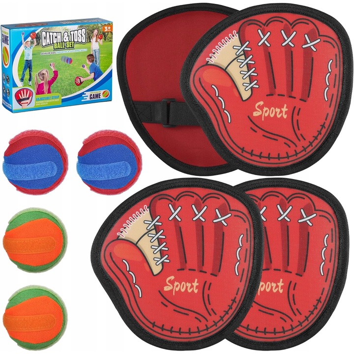 Interaktív játékszett, 4 célpont és 4 labda, 3+ éves gyermekeknek, többszínű