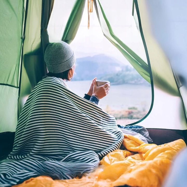 Sac de dormit ultralegerez, 220x90cm, microfibra, pliabil, ideal pentru vara, calatorii, multicolor