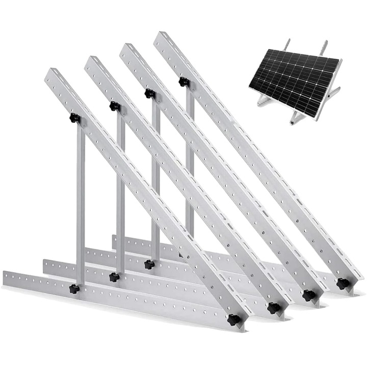 Suport panou solar, 47 IN, set de 2, unghi ajustabil, utilizare multipurpose, dimensiuni compacte