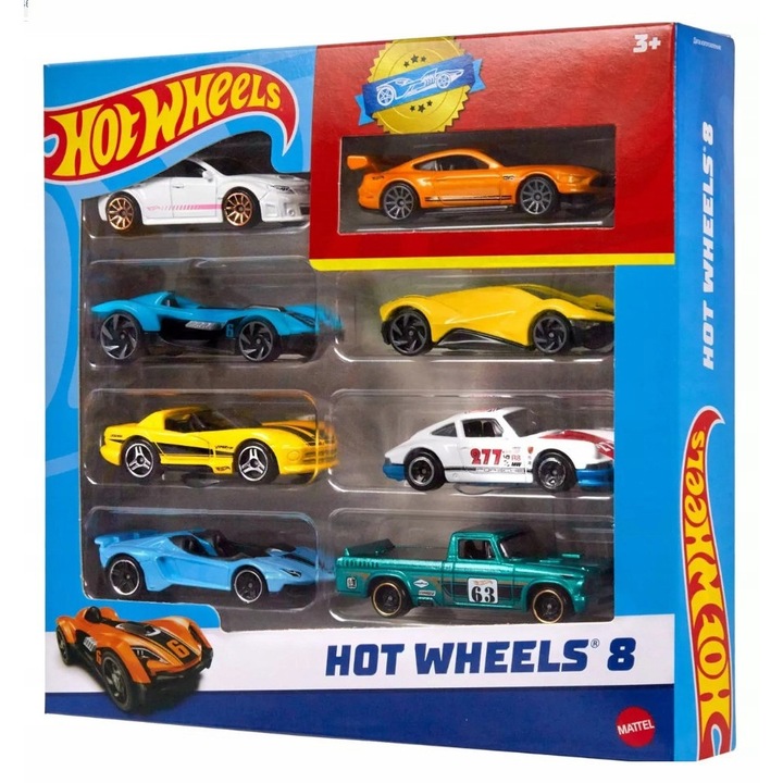 Set 8 masinute Hot Wheels, multicolor, HPV78