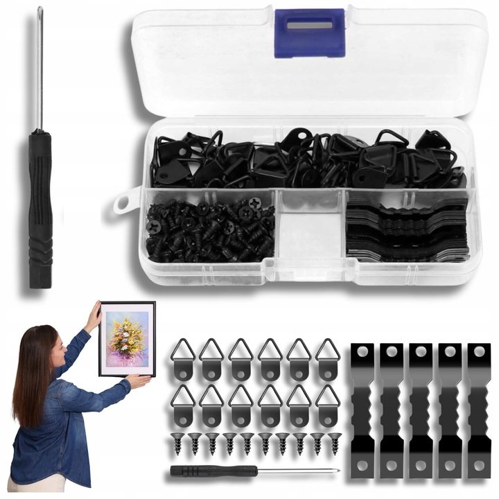 Set 251 elemente carlige si suruburi pentru agatat tablouri, Inny