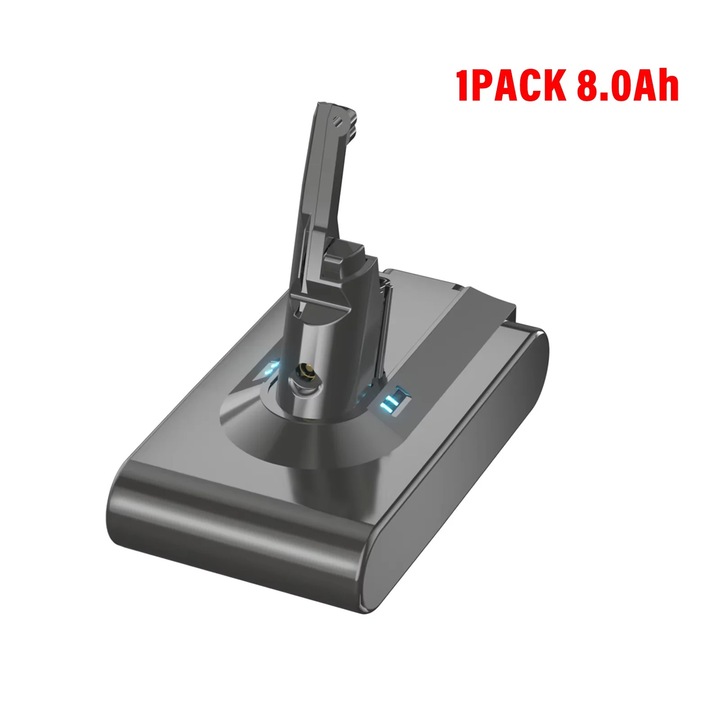 Baterie de schimb, Aspirator V8 fara fir, Li‑ion, 21, 6 V 8000 mAh, Compatibila cu SV10, Doar baterie