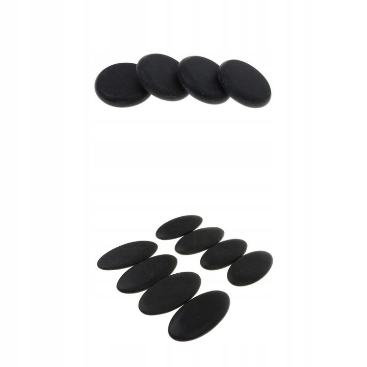 Комплект от 12 масажни камъка за домашен спа център, хидратация, релаксация