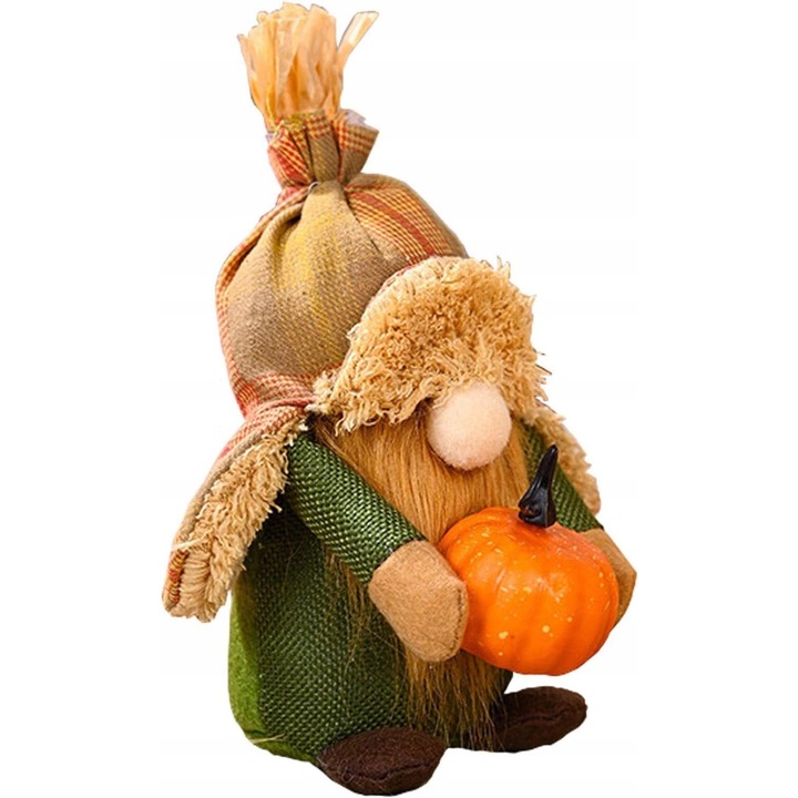 Комплект от 2 гнома за кафе, традиционна декорация, многоцветни, 30x15см