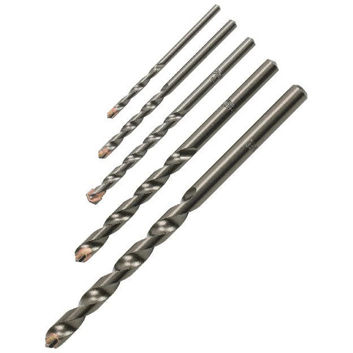 Burghiu beton Erbauer, set 5 bucati