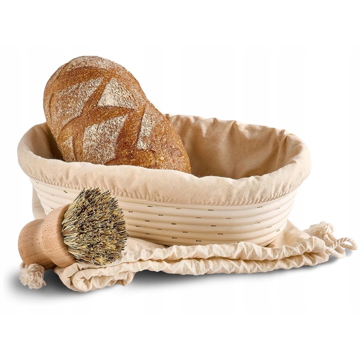 Cos oval ratan pentru paine 28cm