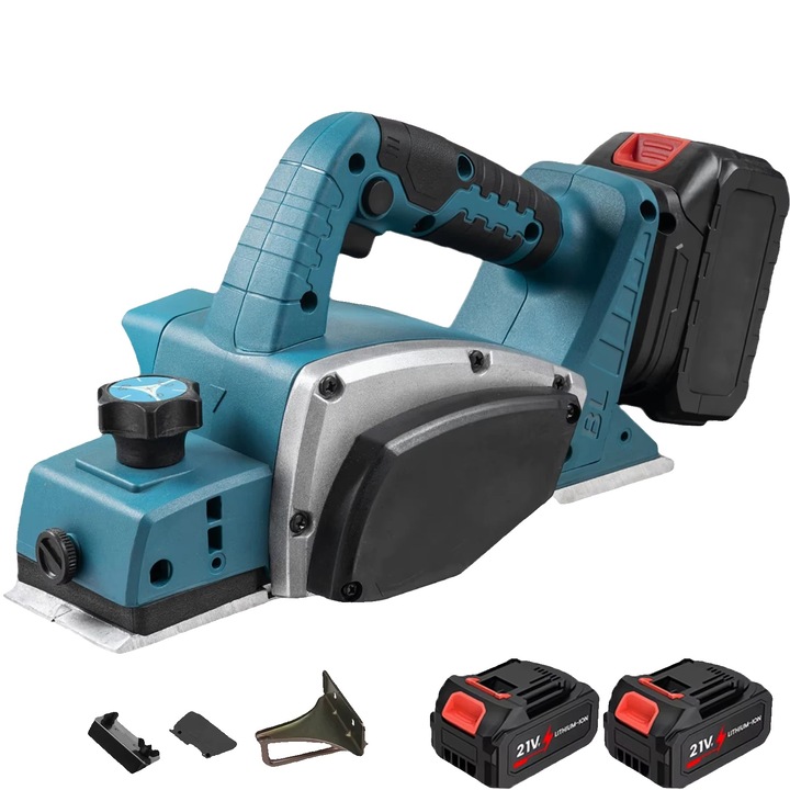 Rindel electric, motor fara perii, control variabil al vitezei, 2 baterii, dimensiuni compacte