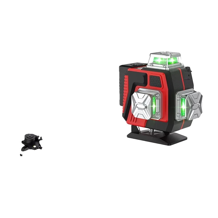 Lézeres szintező, 360 fokos, nagy pontosságú, vászontáska, 32 láb