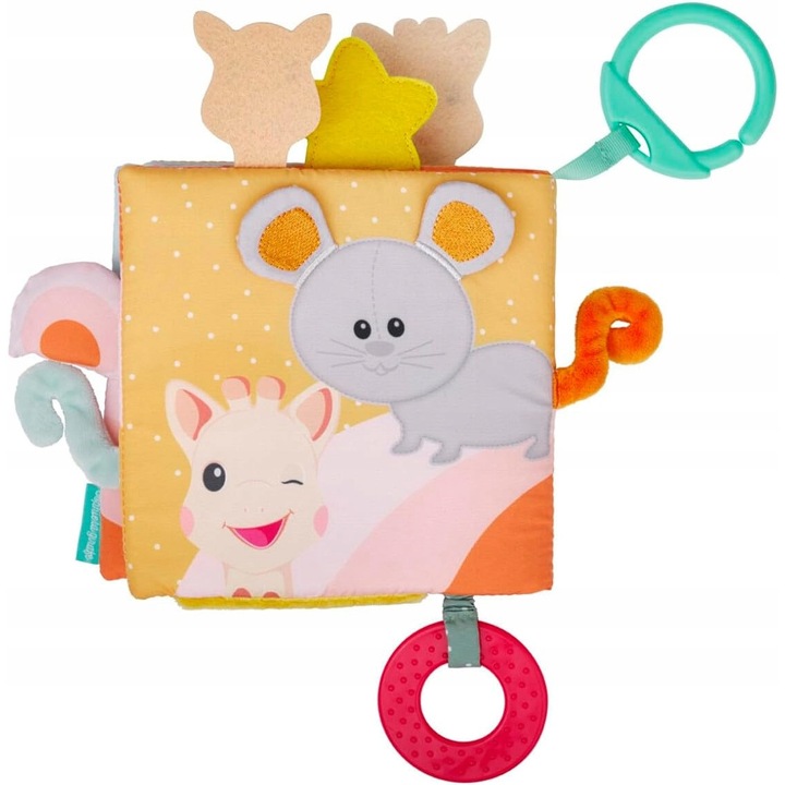 Carte senzoriala pentru bebelusi, Inny, girafa, activitati