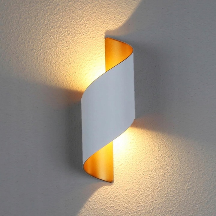 Set 2 Aplice LED 10W, Alb, 28x10x8cm, IP65, Design Modern