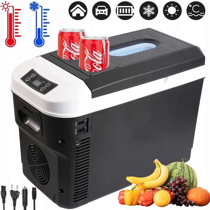 Cutie frigorifica, Negru, 15L