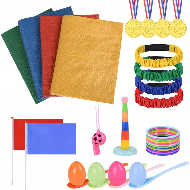 Set joc pentru zi de nastere, Pentru copii, Multicolor