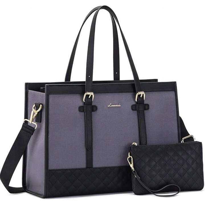 Geanta laptop LOVEVOOK 15,6'', mare, pentru afaceri, neagra